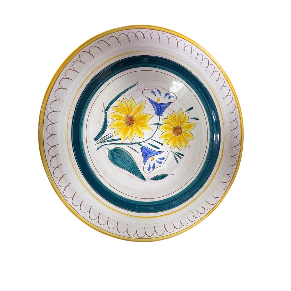 Stangl Terra Rose Garden Flower Charger‎ Platter Hand Painted Italy